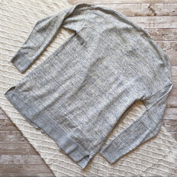 Charter Club Open Front Cardigan Light Blue Chambray Knit Loose Fit Size S New - Picture 7 of 11